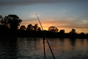 sunset on the Trent