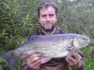 Jerry Gleeson with a pb chub