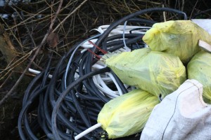 Fly tipping on the Trent