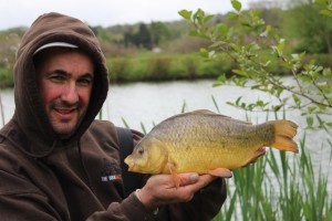 a decent crucian in less than clement weather