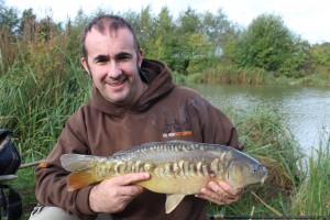 a decent little linear mirror carp!