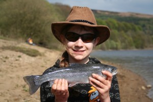 she needs professional coaching if she is to enjoy her fishing 