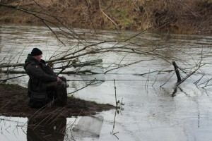 martin waiting for fish number two