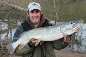 My first pike from the River Wye...365 days in the waiting