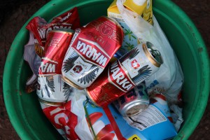 Shit anglers leave rubbish