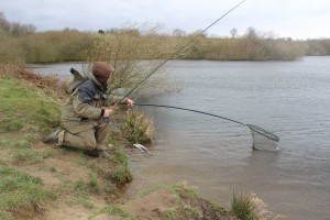 Coming to the net at Scout Dyke