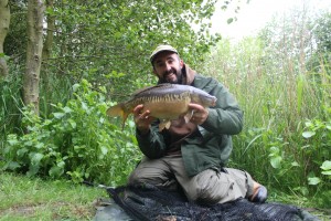 Alderfen carp  pads lake