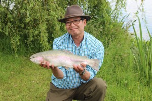 Hobby at Roxholme trout fishery 